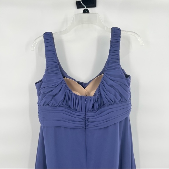 Badgley Mischka blue bridesmaid dress size 14 - Picture 5 of 8